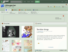 Tablet Screenshot of littlesugarchan.deviantart.com