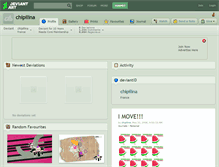 Tablet Screenshot of chipilina.deviantart.com