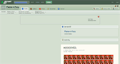 Desktop Screenshot of flame-n-foxy.deviantart.com
