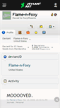 Mobile Screenshot of flame-n-foxy.deviantart.com