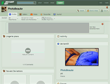 Tablet Screenshot of photobeaute.deviantart.com