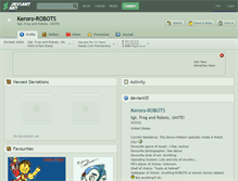 Tablet Screenshot of keroro-robots.deviantart.com