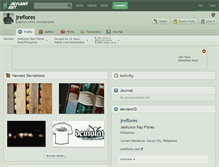 Tablet Screenshot of jreflores.deviantart.com