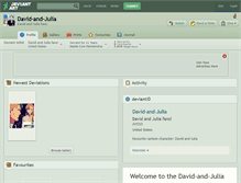 Tablet Screenshot of david-and-julia.deviantart.com