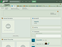 Tablet Screenshot of myparts.deviantart.com