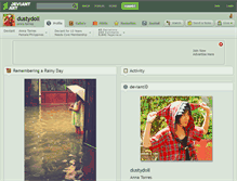 Tablet Screenshot of dustydoll.deviantart.com
