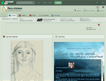 Tablet Screenshot of fiery-chicken.deviantart.com