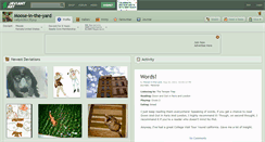 Desktop Screenshot of moose-in-the-yard.deviantart.com