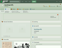 Tablet Screenshot of leontheproffy.deviantart.com
