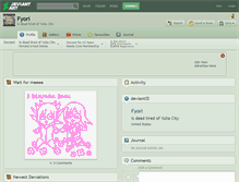 Tablet Screenshot of fyori.deviantart.com
