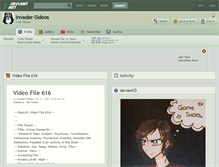 Tablet Screenshot of invader-sideos.deviantart.com