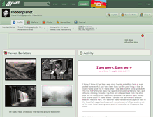Tablet Screenshot of hiddenplanet.deviantart.com