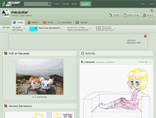 Tablet Screenshot of macaustar.deviantart.com