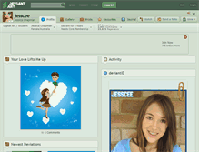 Tablet Screenshot of jesscee.deviantart.com