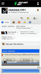 Mobile Screenshot of nickinick1991.deviantart.com