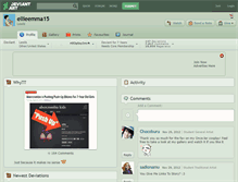 Tablet Screenshot of ellieemma15.deviantart.com