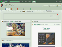 Tablet Screenshot of patrick-theater.deviantart.com