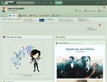 Tablet Screenshot of nancy-hiwatari.deviantart.com