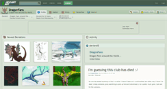 Desktop Screenshot of dragonfans.deviantart.com
