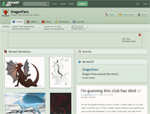 Tablet Screenshot of dragonfans.deviantart.com