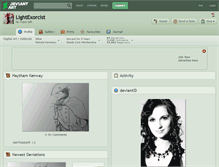 Tablet Screenshot of lightexorcist.deviantart.com