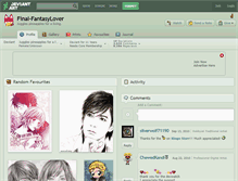 Tablet Screenshot of final-fantasylover.deviantart.com