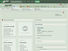 Tablet Screenshot of lefty2009.deviantart.com