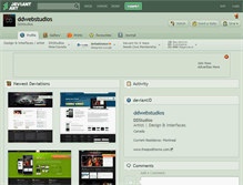 Tablet Screenshot of ddwebstudios.deviantart.com