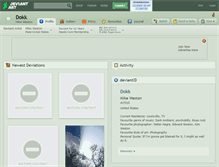 Tablet Screenshot of dokk.deviantart.com