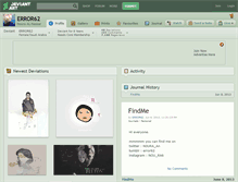 Tablet Screenshot of error62.deviantart.com