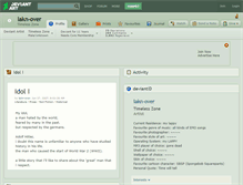 Tablet Screenshot of lakn-over.deviantart.com