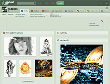 Tablet Screenshot of jodalton.deviantart.com