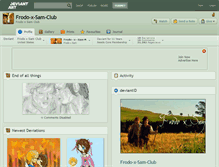 Tablet Screenshot of frodo-x-sam-club.deviantart.com
