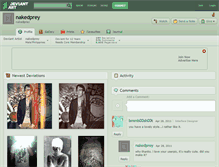 Tablet Screenshot of nakedprey.deviantart.com