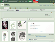 Tablet Screenshot of helixgirl.deviantart.com