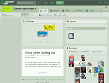 Tablet Screenshot of cosmo-vore-lovers.deviantart.com