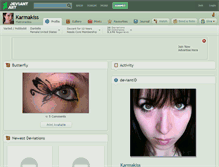 Tablet Screenshot of karmakiss.deviantart.com