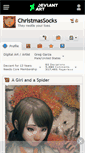 Mobile Screenshot of christmassocks.deviantart.com