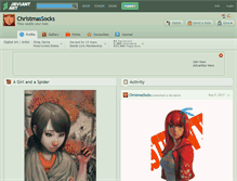 Tablet Screenshot of christmassocks.deviantart.com