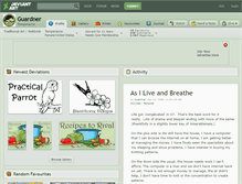 Tablet Screenshot of guardner.deviantart.com