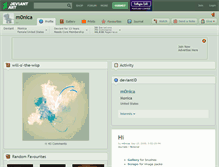 Tablet Screenshot of m0nica.deviantart.com