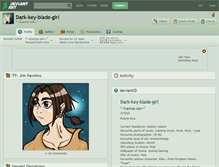 Tablet Screenshot of dark-key-blade-girl.deviantart.com