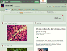 Tablet Screenshot of cat-on-wall.deviantart.com