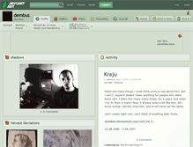 Tablet Screenshot of dembus.deviantart.com