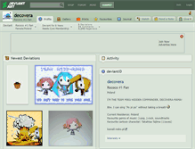 Tablet Screenshot of decovera.deviantart.com