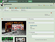 Tablet Screenshot of maxpowersxx.deviantart.com