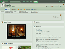 Tablet Screenshot of mercymay.deviantart.com