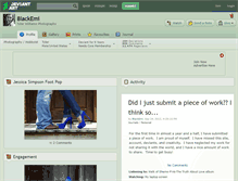 Tablet Screenshot of blackemi.deviantart.com