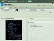 Tablet Screenshot of diamondfinder.deviantart.com