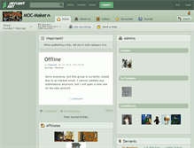 Tablet Screenshot of moc-maker.deviantart.com